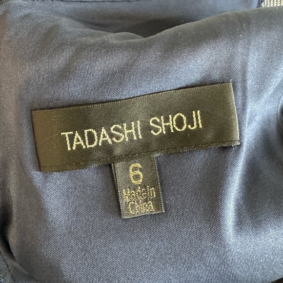 Tadashi Shoji Blue Lace Fit & Flare Midi Sleeveless Dress (Sz 6) - Picture 10 of 11